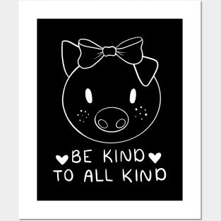 Be Kind To All Kind | Line Art Design Posters and Art